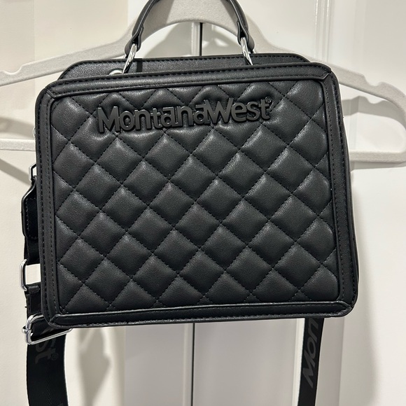 Montana West Black Quilted Crossbody Bag - Picture 3 of 9